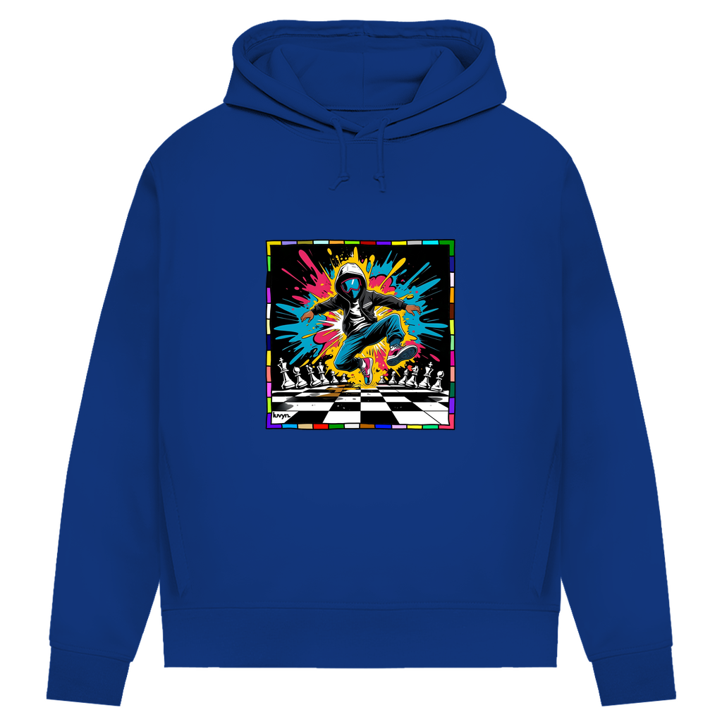 Damen Premium Bio Hoodie Chess Splash