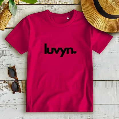 Damen Premium Bio T-Shirt LUVYN BLACK