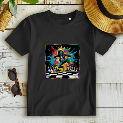 Damen Premium Bio T-Shirt Chess Splash