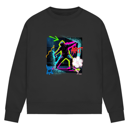 Damen Premium Bio Sweatshirt Graffiti Guy