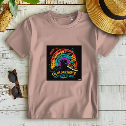 Damen Premium Bio T-Shirt Color Your World