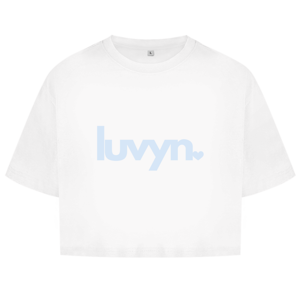 Damen Oversize Crop Top LUVYN BLUE