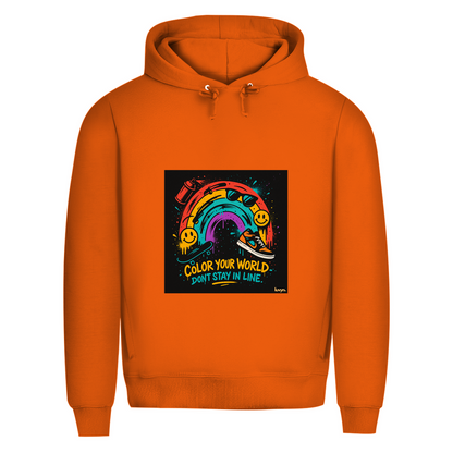 Herren Premium Bio Hoodie Color Your World
