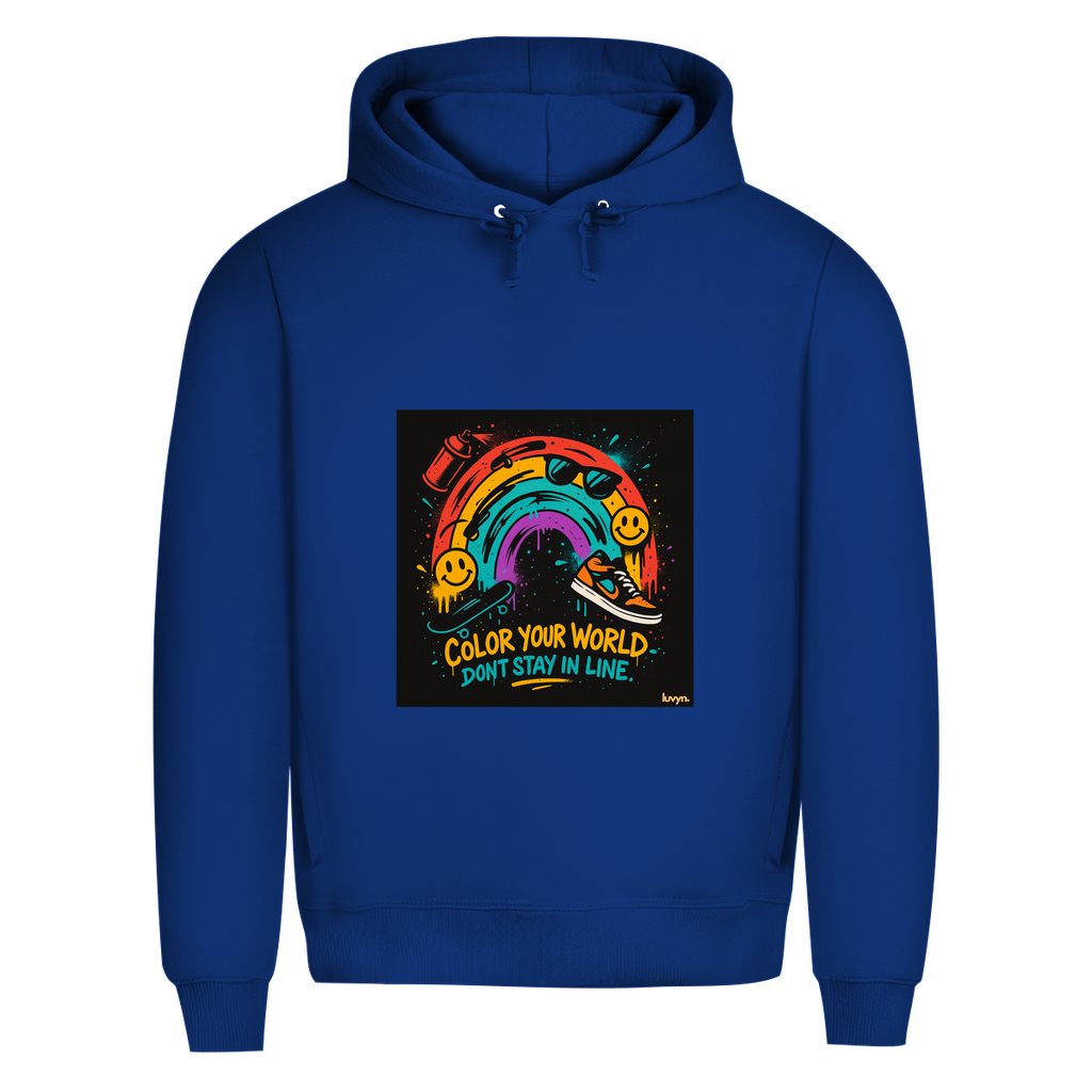 Herren Premium Bio Hoodie Color Your World