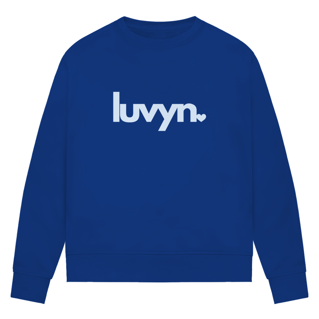 Damen Premium Bio Sweatshirt LUVYN BLUE