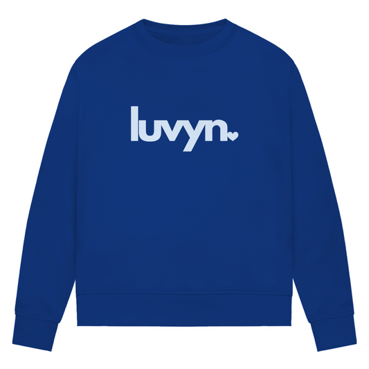 Damen Premium Bio Sweatshirt LUVYN BLUE