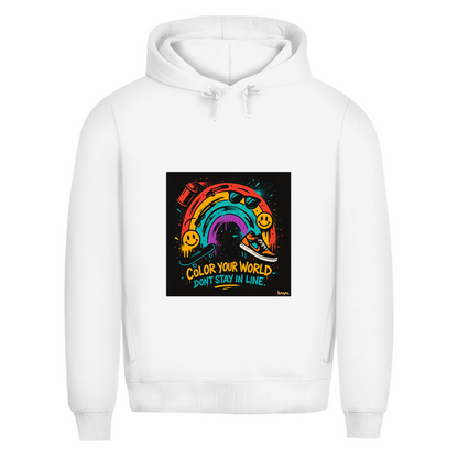 Herren Premium Bio Hoodie Color Your World