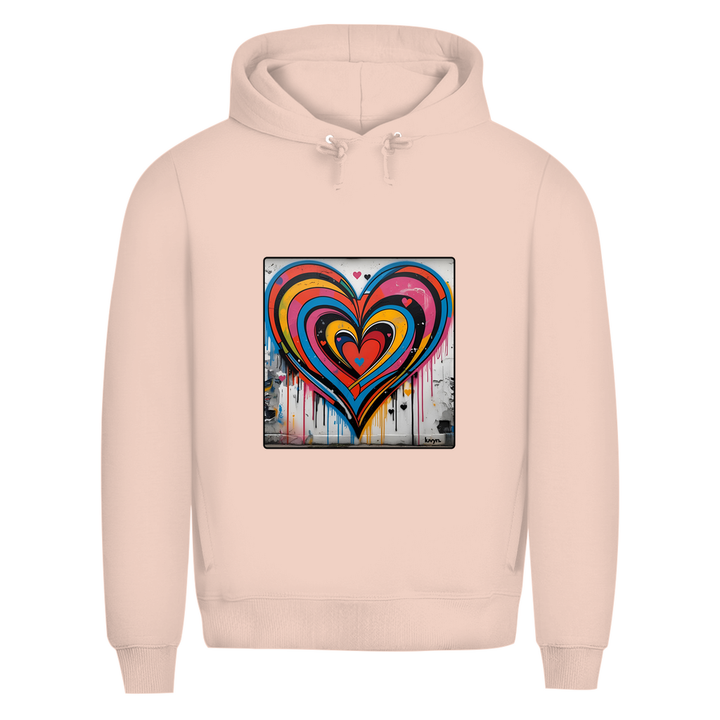 Herren Premium Bio Hoodie Heartcore
