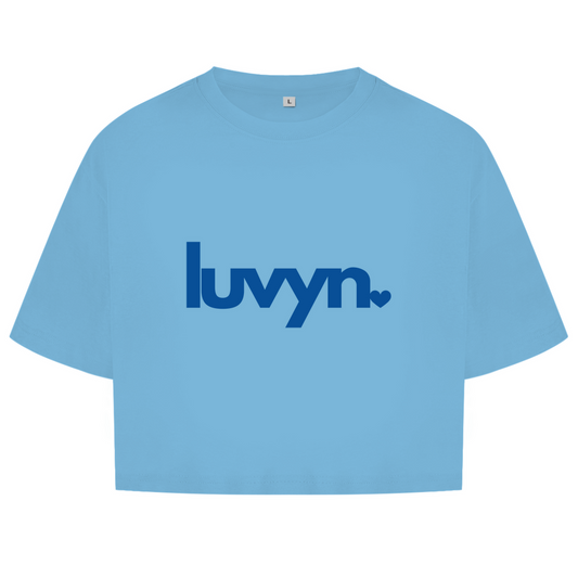 Damen Oversize Crop Top LUVYN ROYAL