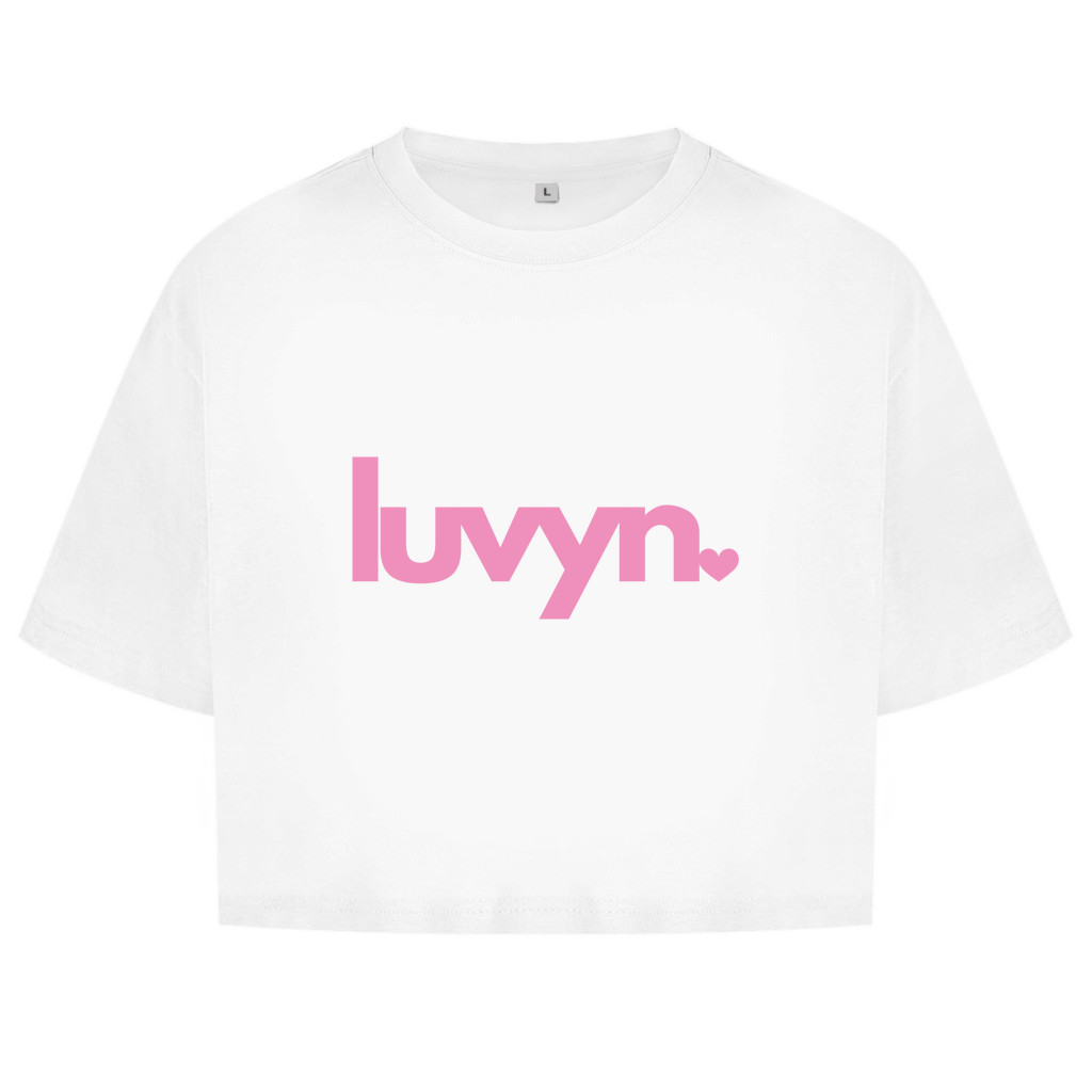 Damen Oversize Crop Top LUVYN PINK