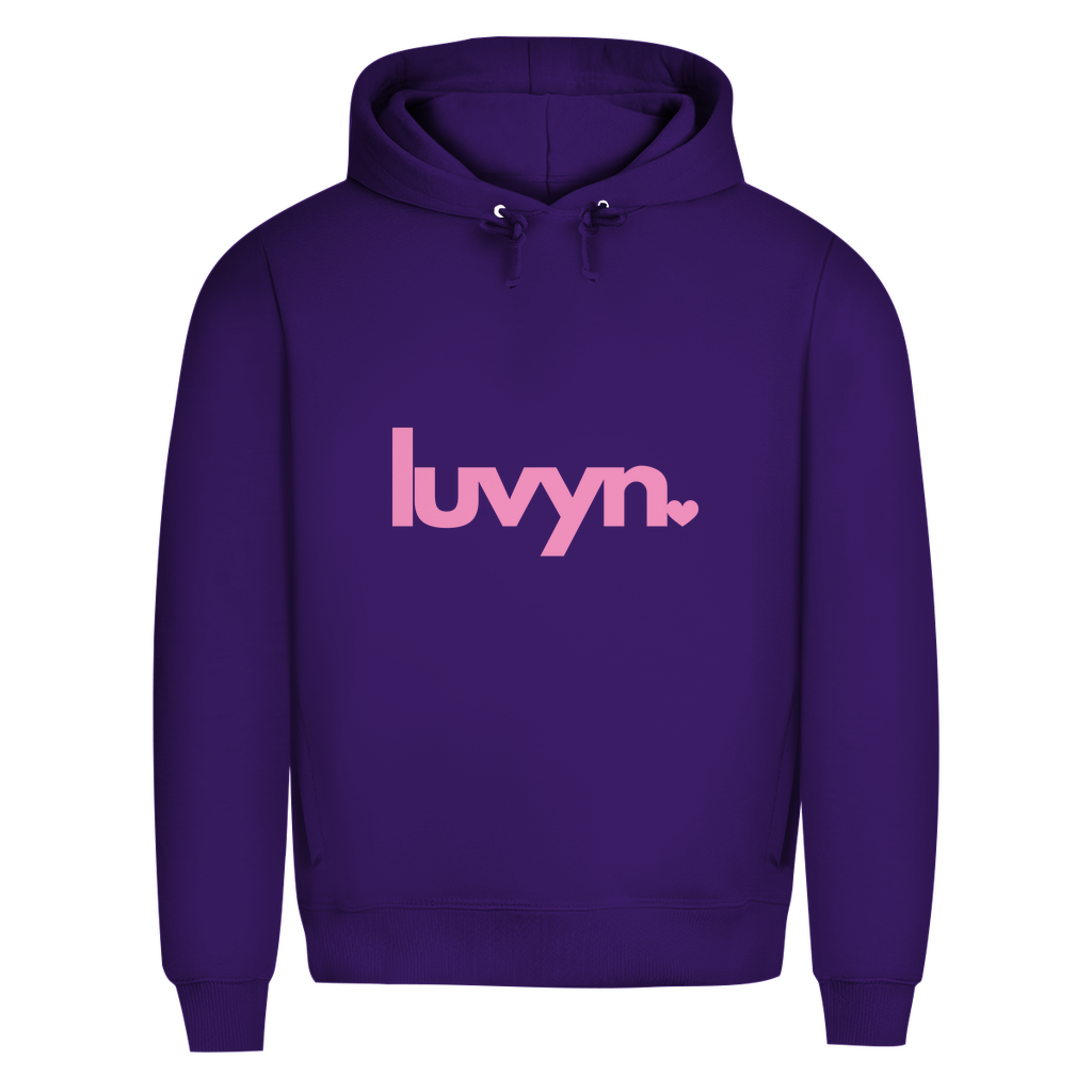 Herren Premium Bio Hoodie LUVYN PINK