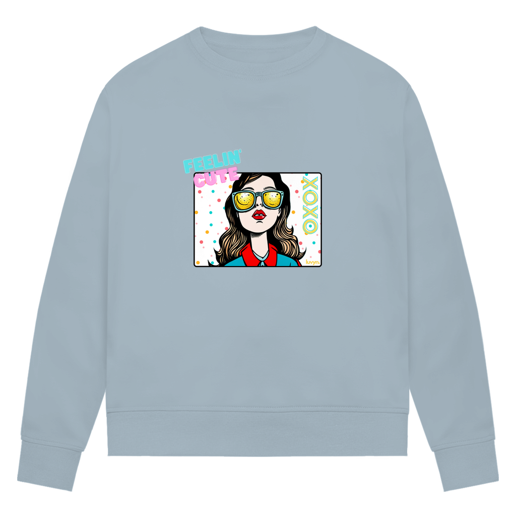 Damen Premium Bio Sweatshirt Feelin´Cute