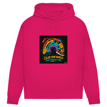 Damen Premium Bio Hoodie Color Your World