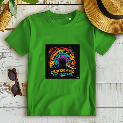 Damen Premium Bio T-Shirt Color Your World