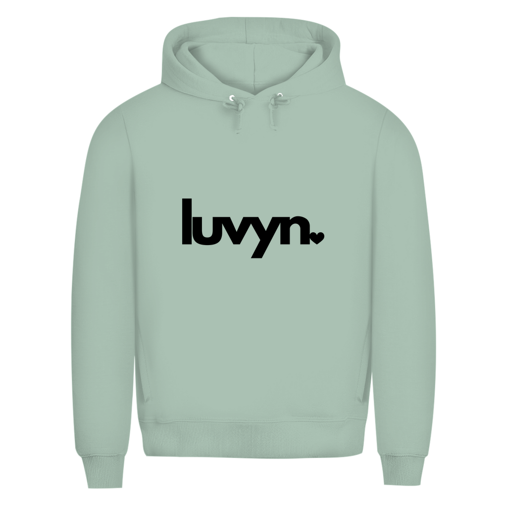 Herren Premium Bio Hoodie LUVYN BLACK
