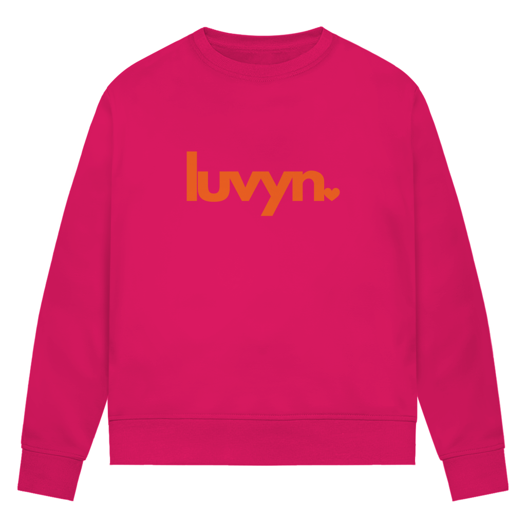 Damen Premium Bio Sweatshirt LUVYN ORANGE
