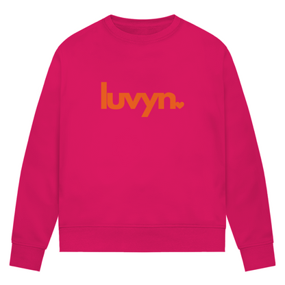 Damen Premium Bio Sweatshirt LUVYN ORANGE