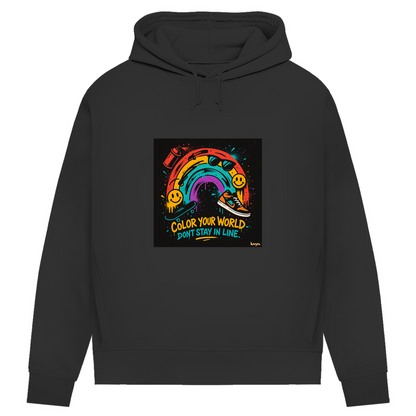 Damen Premium Bio Hoodie Color Your World