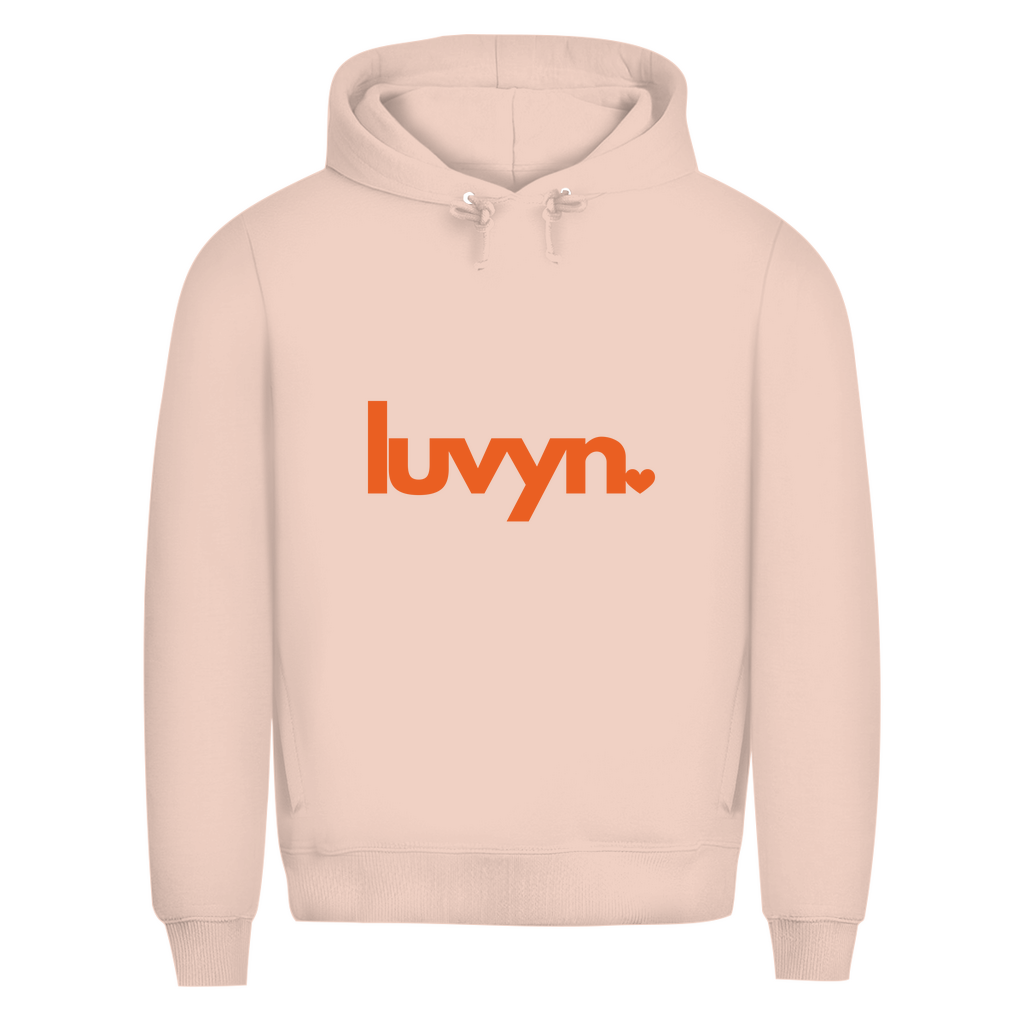 Herren Premium Bio Hoodie LUVYN ORANGE