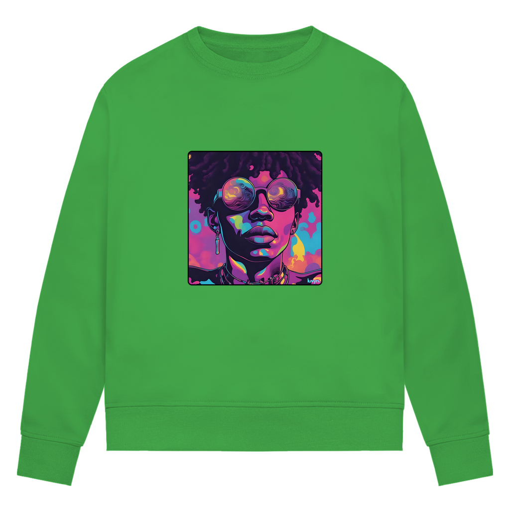 Damen Premium Bio Sweatshirt Vibevision